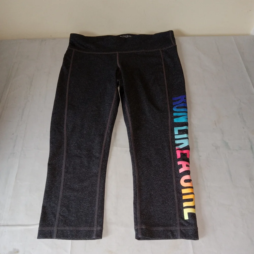 Idealology Believe In Movement Gray Capri Leggings Medium - Picture 8 of 8
